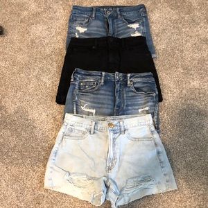 Lot of four American Eagle shorts size 6